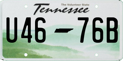 TN license plate U4676B