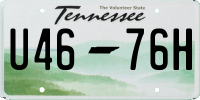 TN license plate U4676H