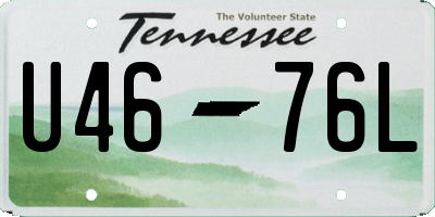 TN license plate U4676L