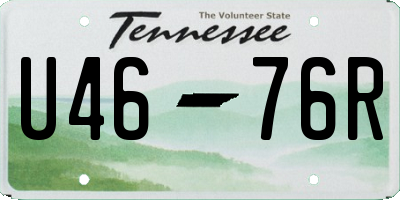 TN license plate U4676R