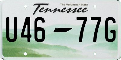 TN license plate U4677G