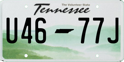 TN license plate U4677J