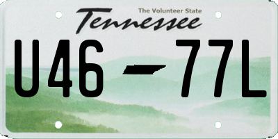 TN license plate U4677L