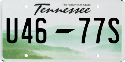 TN license plate U4677S