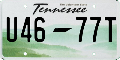 TN license plate U4677T