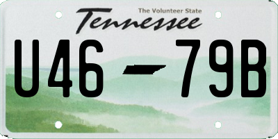 TN license plate U4679B