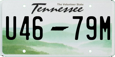 TN license plate U4679M