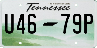 TN license plate U4679P