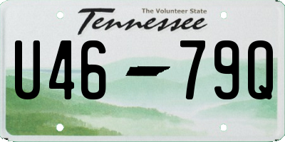 TN license plate U4679Q