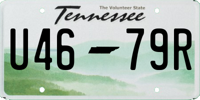 TN license plate U4679R