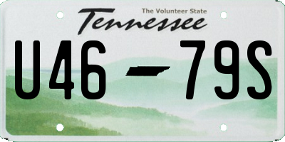 TN license plate U4679S
