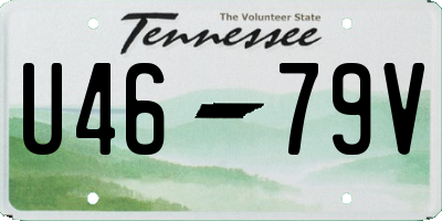 TN license plate U4679V