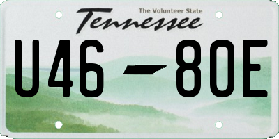 TN license plate U4680E