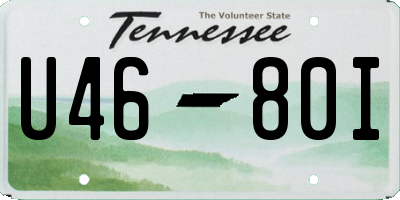 TN license plate U4680I