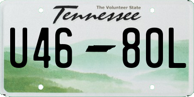 TN license plate U4680L