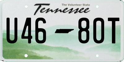 TN license plate U4680T