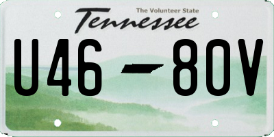 TN license plate U4680V