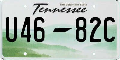 TN license plate U4682C