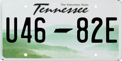 TN license plate U4682E