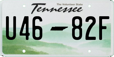TN license plate U4682F