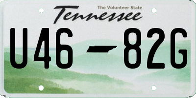 TN license plate U4682G