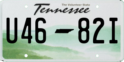 TN license plate U4682I