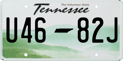 TN license plate U4682J