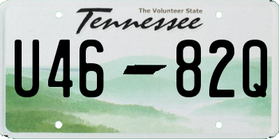 TN license plate U4682Q