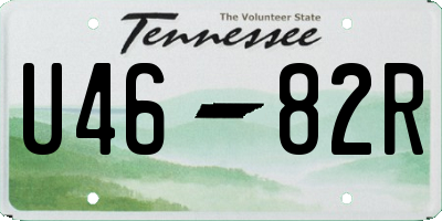 TN license plate U4682R