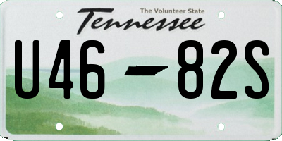 TN license plate U4682S