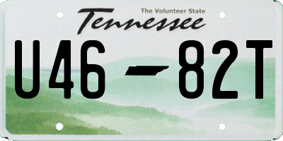 TN license plate U4682T