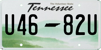 TN license plate U4682U