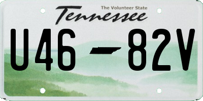 TN license plate U4682V