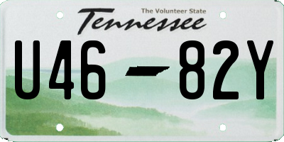 TN license plate U4682Y