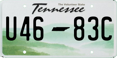 TN license plate U4683C