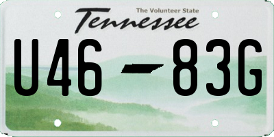 TN license plate U4683G