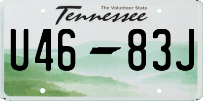 TN license plate U4683J