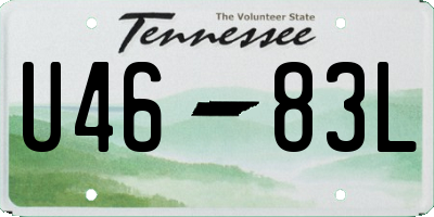 TN license plate U4683L