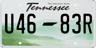 TN license plate U4683R