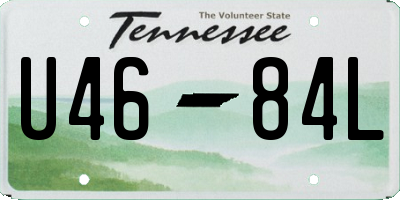TN license plate U4684L