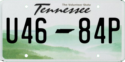 TN license plate U4684P