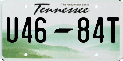 TN license plate U4684T