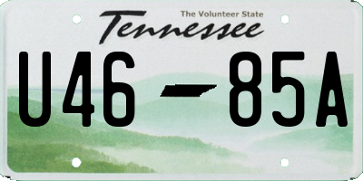 TN license plate U4685A
