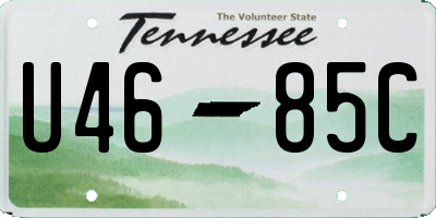 TN license plate U4685C