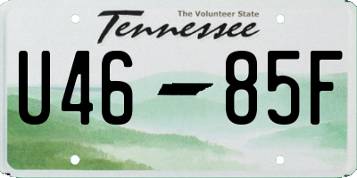 TN license plate U4685F