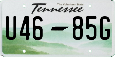 TN license plate U4685G