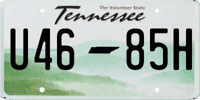 TN license plate U4685H