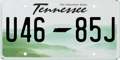 TN license plate U4685J