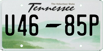 TN license plate U4685P
