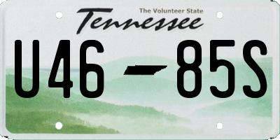 TN license plate U4685S